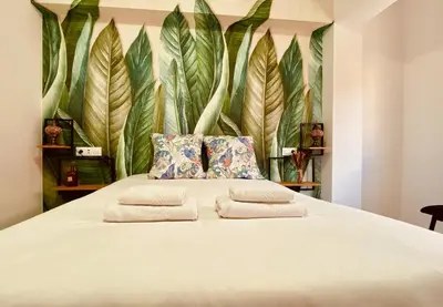 Cama o camas de una habitación en Click&Guest - Casa Sureste Gran Canaria