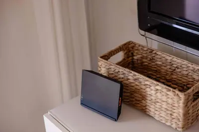 Una televisión o centro de entretenimiento en Deluxe Santa Barbara - by Gestión Vacacional Canarias