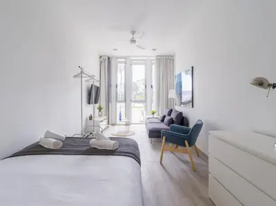 Cama o camas de una habitación en Mirador Santa Catalina II By CanariasGetaway