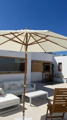 Zona de estar de C-10 Vegueta Apartment - Private Rooftop Pool