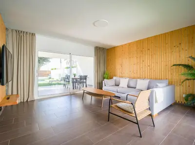 Zona de estar de Pasito Blanco Villas