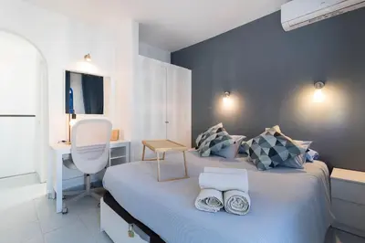Cama o camas de una habitación en El patio, relax en Maspalomas