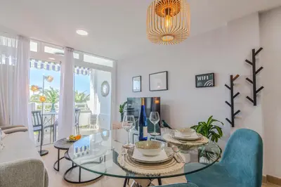 Zona de estar de OASIS PLAYA DEL INGLES 324 by Homestaygrancanaria
