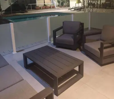 Zona de estar de Centraal gelegen luxebungalow