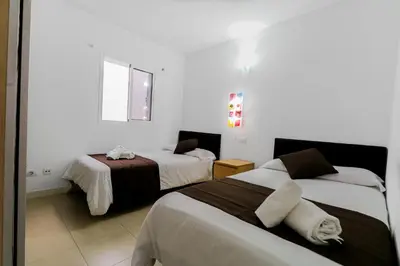Cama o camas de una habitación en Macame house Puerto de las Nieves