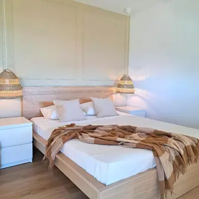 Cama o camas de una habitación en La Pérgola Calma