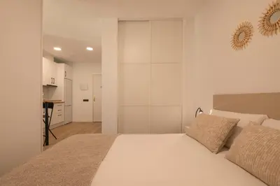 Cama o camas de una habitación en Macaronesia Apartment