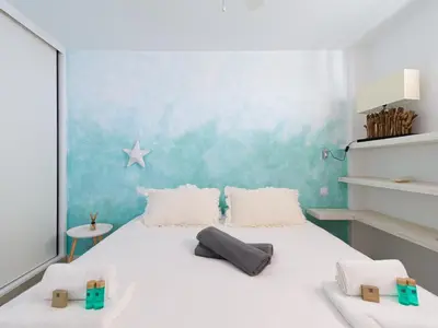 Cama o camas de una habitación en Haiti 306 vista al mar