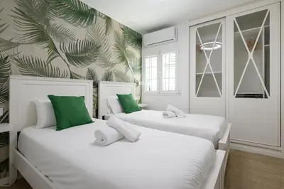 Cama o camas de una habitación en Beachside hideaway Gran Canaria