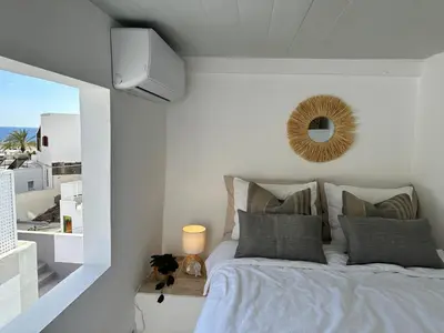 Cama o camas de una habitación en Palm Leaf Mogan
