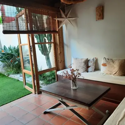 Jardín al aire libre en Casa La Buena Ola