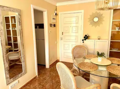 Zona de estar de Beach apartment Patalavaca
