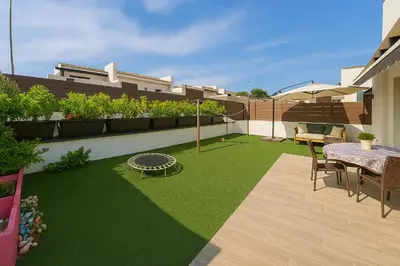 Jardín al aire libre en Bungalow La Bendita en Maspalomas