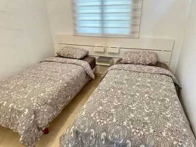 Cama o camas de una habitación en APARTMENT WITH OCEAN VIEW