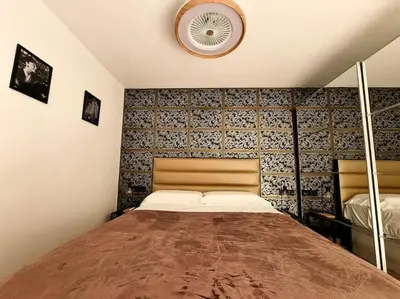 Cama o camas de una habitación en Un pisito en Maspalomas