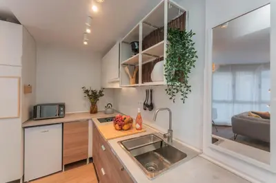 Una cocina o zona de cocina en Sand View Canteras by Canarias Homelidays