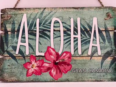 Certificado, premio, señal o documento que está expuesto en Aloha Apartman Arguineguin