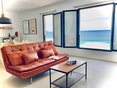 Zona de estar de El Submarino Coastal Home