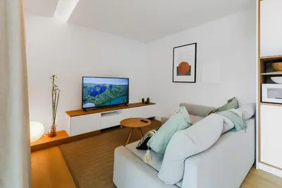 Una televisión o centro de entretenimiento en Paraisos de Agaete Penthouse Views