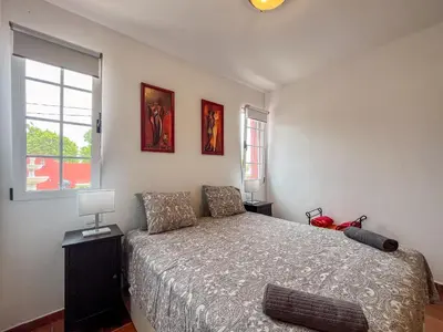 Cama o camas de una habitación en Villa Montaña Negra I