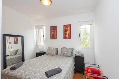 Cama o camas de una habitación en Villa Montaña Negra I