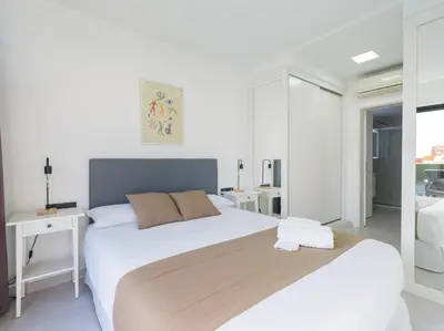 Cama o camas de una habitación en Benartemi Terrace By CanariasGetaway