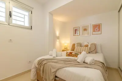 Cama o camas de una habitación en HORIZON VACATION HOME - Firstline Las Burras
