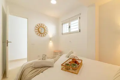 Cama o camas de una habitación en HORIZON VACATION HOME - Firstline Las Burras