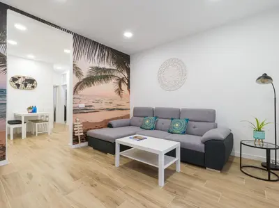 Zona de estar de Urban Surf Beach By CanariasGetaway