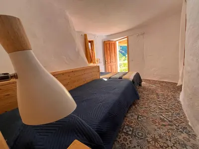 Cama o camas de una habitación en Casas cuevas, Los Cabucos