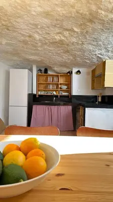 Una cocina o zona de cocina en Casas cuevas, Los Cabucos