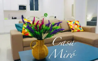 Zona de estar de Casa Miró Playa Las Canteras