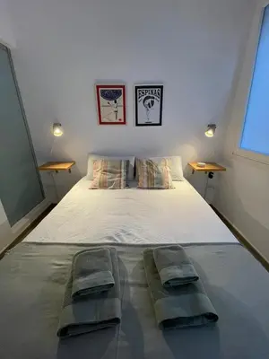 Cama o camas de una habitación en A Sunlit Haven, Home in Canarias