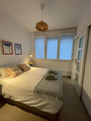 Cama o camas de una habitación en A Sunlit Haven, Home in Canarias