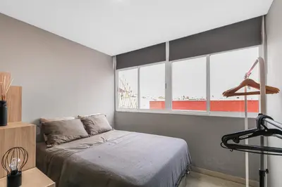Cama o camas de una habitación en Wave Studio Las Canteras