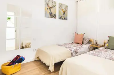 Cama o camas de una habitación en Apartment by the sea