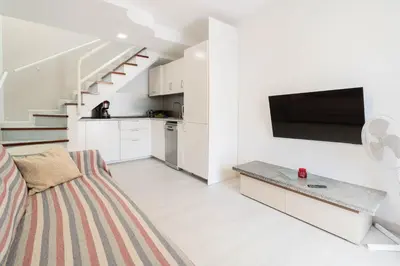 Una televisión o centro de entretenimiento en CASA RIMIDIA