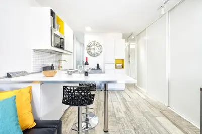 Una cocina o zona de cocina en Sun4two Gran Canaria Apartment FKK close Yumbo