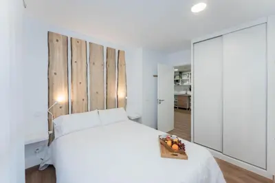 Cama o camas de una habitación en SeaSand Canteras by Canarias Homelidays