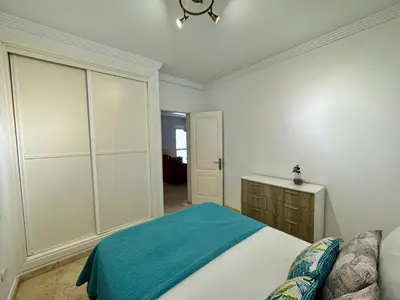 Cama o camas de una habitación en Deluxe Ciudad Jardin - by Gestión Vacacional Canarias