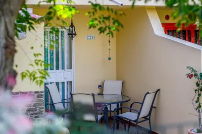 Un patio o zona al aire libre en Villa Martina