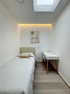 Cama o camas de una habitación en Ático Vistas Mar Playa Las Canteras