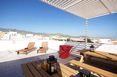 Un balcón o terraza de Two bedrooms apartment close to airport