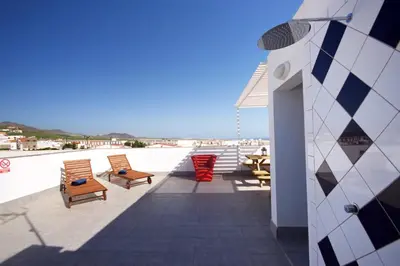 Un balcón o terraza de Two bedrooms apartment close to airport