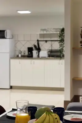 Una cocina o zona de cocina en Two bedrooms apartment close to airport