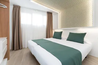 Cama o camas de una habitación en Alsol Los Caribes 2 - Adults Only