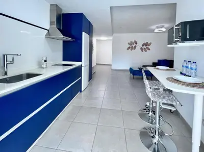 Una cocina o zona de cocina en Apartamento con Terraza y Vistas