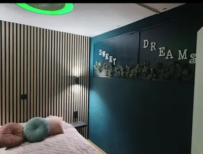 Cama o camas de una habitación en Yumbo playa