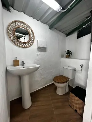 Un baño de Encantadora Casa cueva en Valsequillo