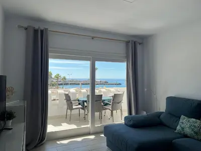 Zona de estar de Casa Adamar Vibbecanarias, Puerto Rico